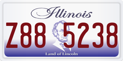 IL license plate Z885238
