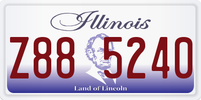 IL license plate Z885240
