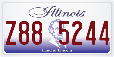 IL license plate Z885244