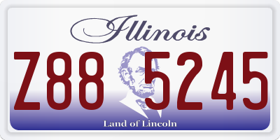 IL license plate Z885245
