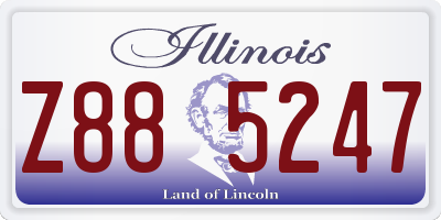 IL license plate Z885247