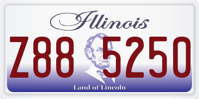 IL license plate Z885250