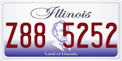 IL license plate Z885252