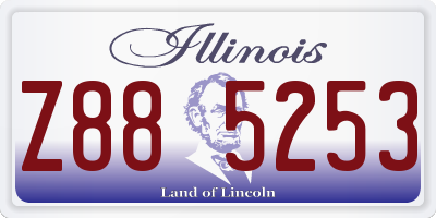IL license plate Z885253