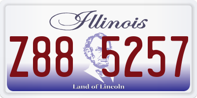IL license plate Z885257