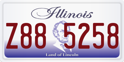 IL license plate Z885258