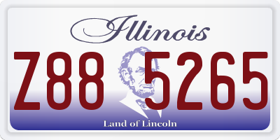 IL license plate Z885265