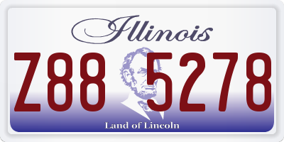 IL license plate Z885278