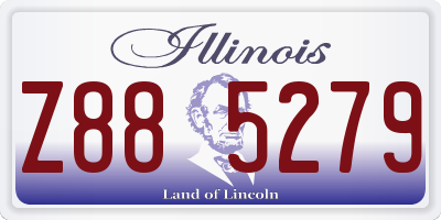 IL license plate Z885279