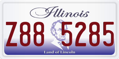 IL license plate Z885285