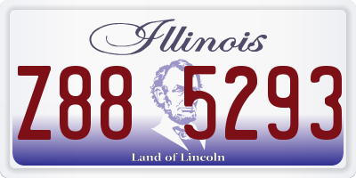 IL license plate Z885293