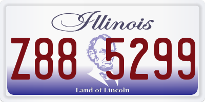 IL license plate Z885299
