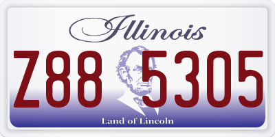 IL license plate Z885305