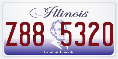 IL license plate Z885320