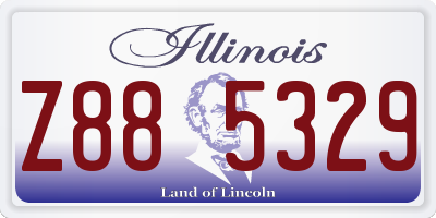 IL license plate Z885329