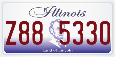 IL license plate Z885330