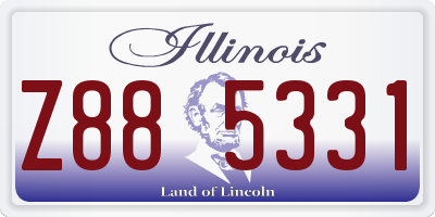 IL license plate Z885331