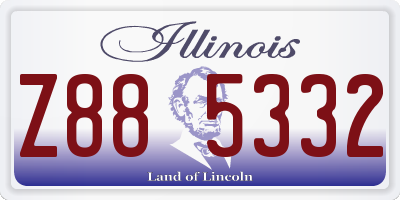 IL license plate Z885332