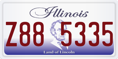 IL license plate Z885335