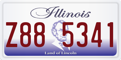 IL license plate Z885341