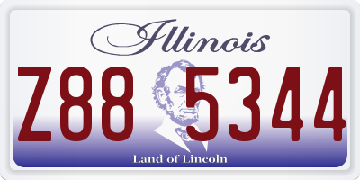 IL license plate Z885344
