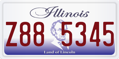 IL license plate Z885345