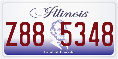 IL license plate Z885348
