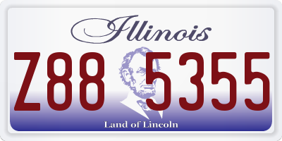 IL license plate Z885355