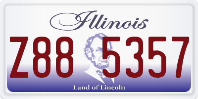 IL license plate Z885357