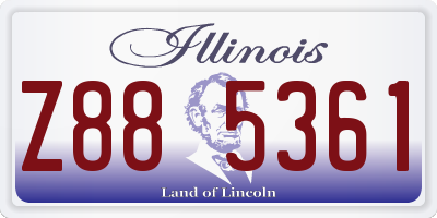 IL license plate Z885361