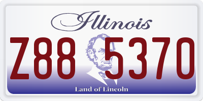 IL license plate Z885370