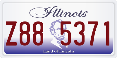 IL license plate Z885371