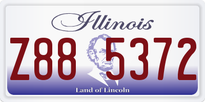 IL license plate Z885372