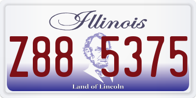 IL license plate Z885375