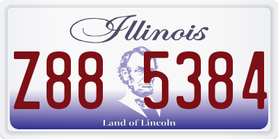 IL license plate Z885384