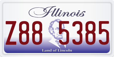 IL license plate Z885385