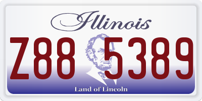 IL license plate Z885389