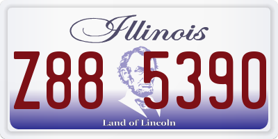 IL license plate Z885390