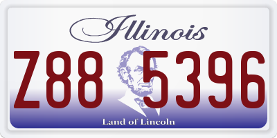 IL license plate Z885396