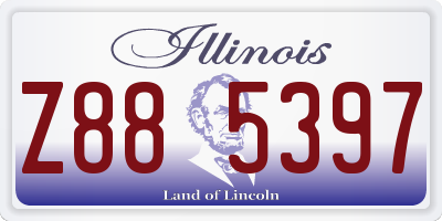 IL license plate Z885397