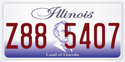 IL license plate Z885407
