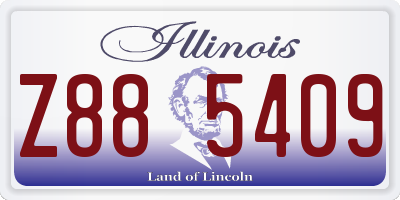 IL license plate Z885409
