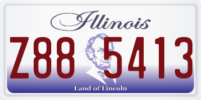 IL license plate Z885413
