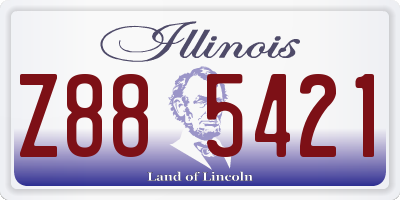 IL license plate Z885421