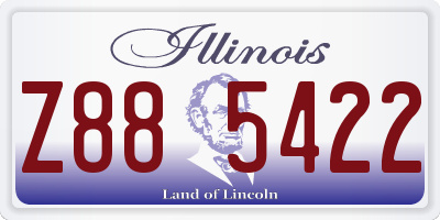 IL license plate Z885422