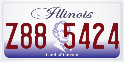 IL license plate Z885424