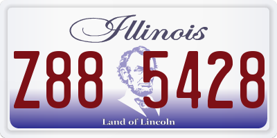 IL license plate Z885428