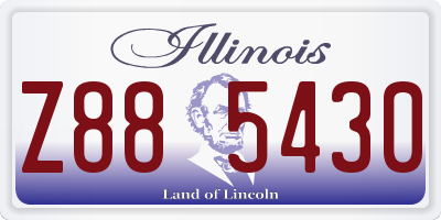 IL license plate Z885430
