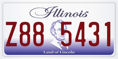 IL license plate Z885431