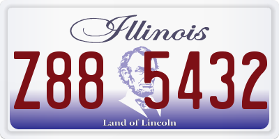 IL license plate Z885432